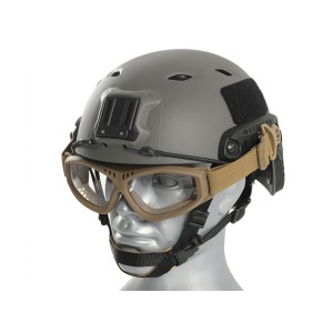 Защитные очки с креплением на шлем - Tan, Black, Coyote/Clear [PJ] 